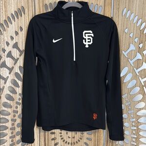 Nike Dri-Fit San Francisco Giants Quarter-Zip Pullover Sz S